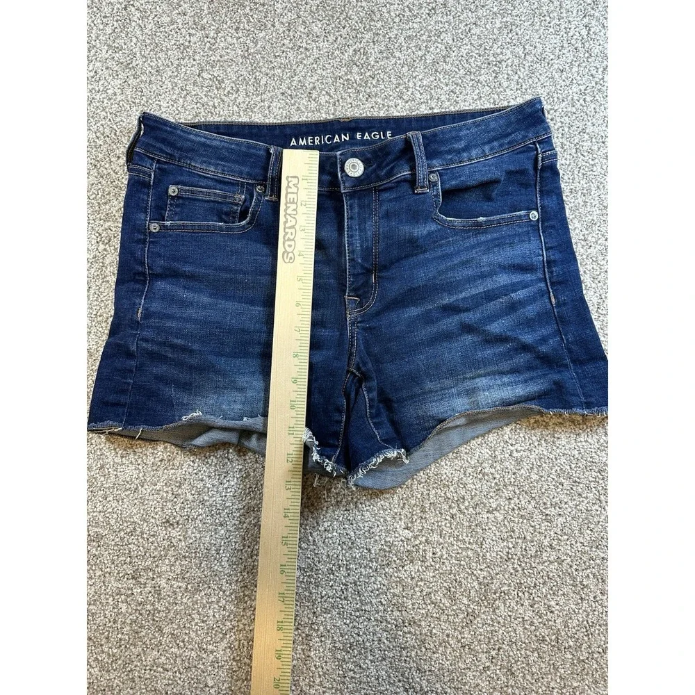 American Eagle Outfitters Hi-Rise Shorties Denim Shorts AEO Women's Size 8/10